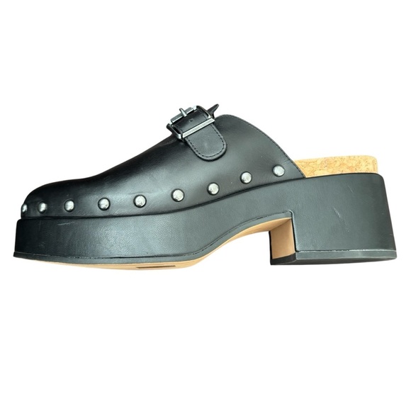 NEW Dolce Vita Yevan Black Leather Clogs Size 9.5 - Picture 5 of 11